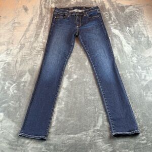 AG Adriano Goldschmied Blue Straight Leg Jeans